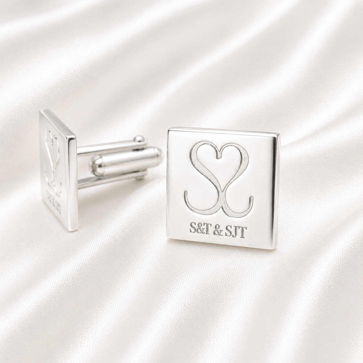 Personalised Oval Personalised Drawing Cufflinks