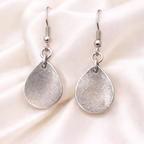 Personalised Fingerprint detail on silver earrings