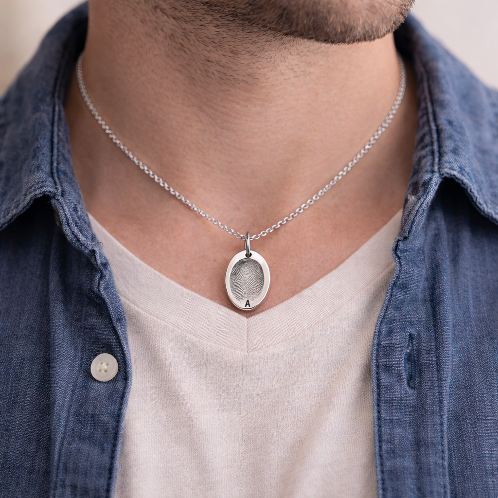 Personalised Sterling_Silver_Fingerprint_Pendant_Close Up_2