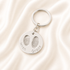 Personalised Teardrop Fingerprint Keyring