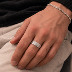 Man wearing a fingerprint ring