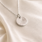 Personalised Fingeprint Circle Necklace