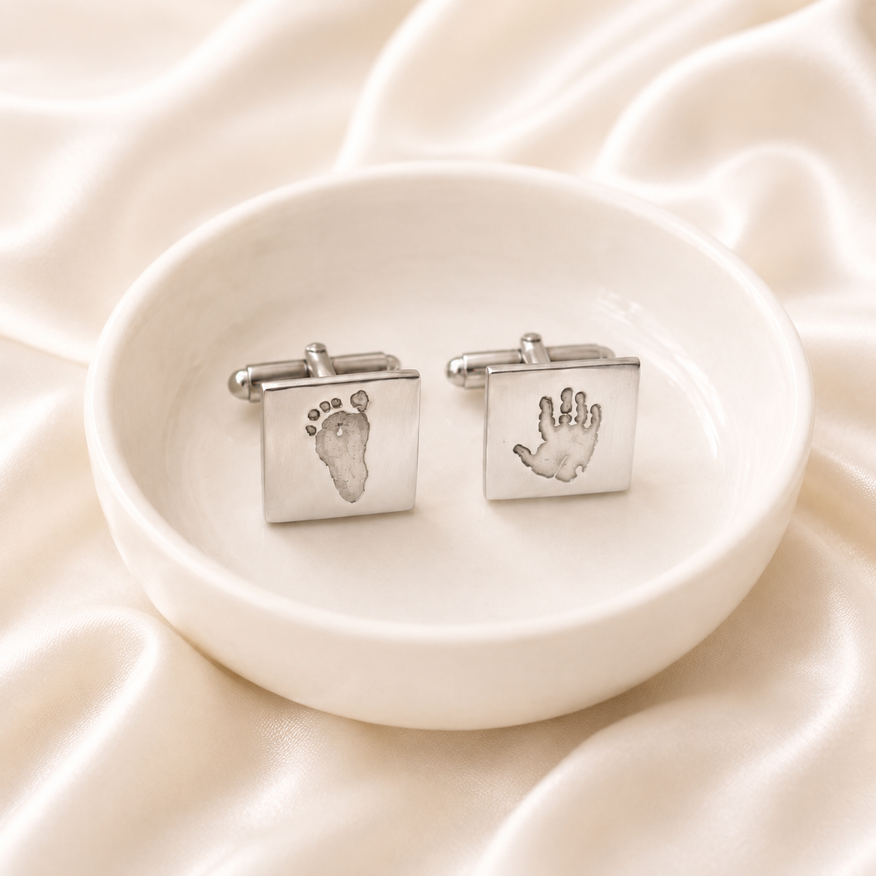 Personalised Square Footprint Cufflinks