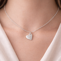 Personalised Small Fingerprint Heart Necklace 2