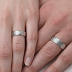 Hi and Hers Fingerprint matching rings