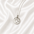 Personalised Pawprint Double Sided Circular Necklace