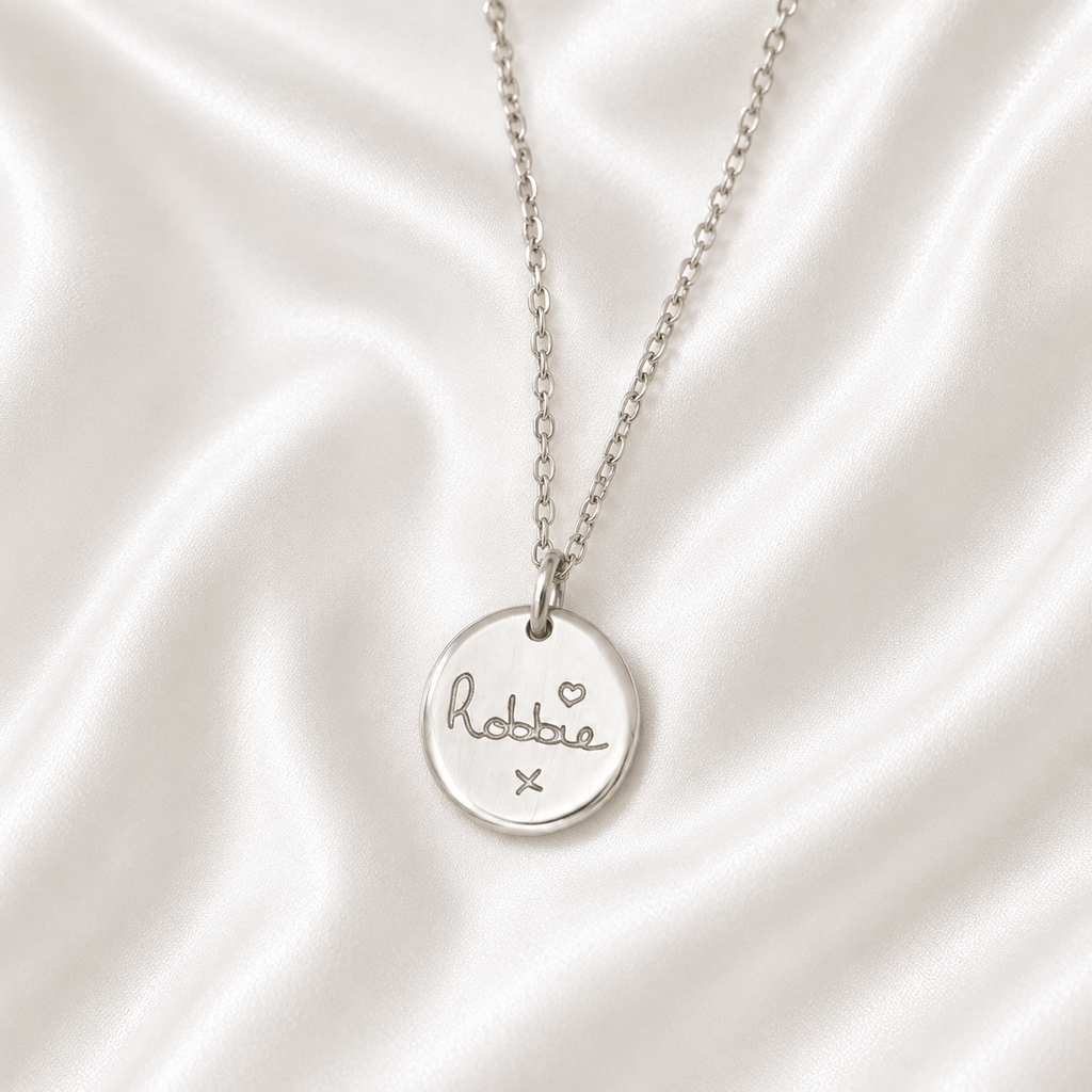 Personalised Pawprint Circle Necklace 2