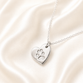 Personalised Pawprint Heart Necklace 2