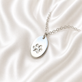 Personalised Oval Pawprint Necklace 2