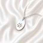 Personalised Oval Pawprint Necklace 2