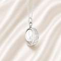 Personalised Ring Necklace With Pearl Fingerprint