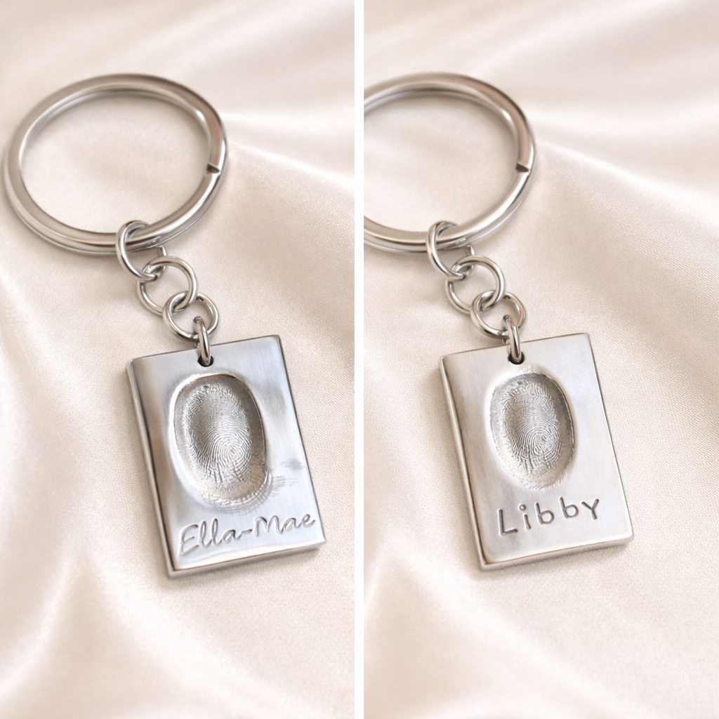 Personalised Silver Bird Keyring Fingerprint_Dfc48C6B 82C4 46Aa Bb2A 80Eccc423370