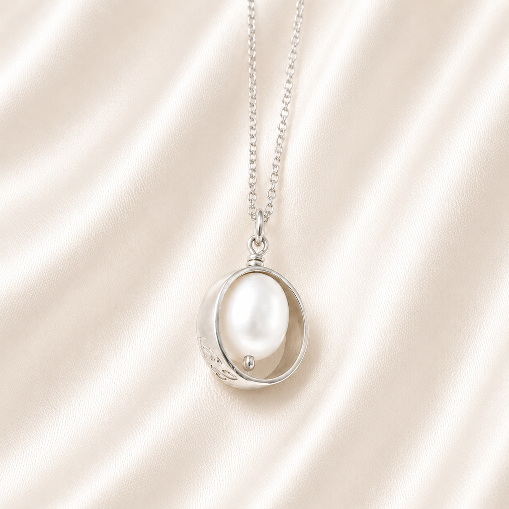 Personalised Ring With Pearl Fingerprint