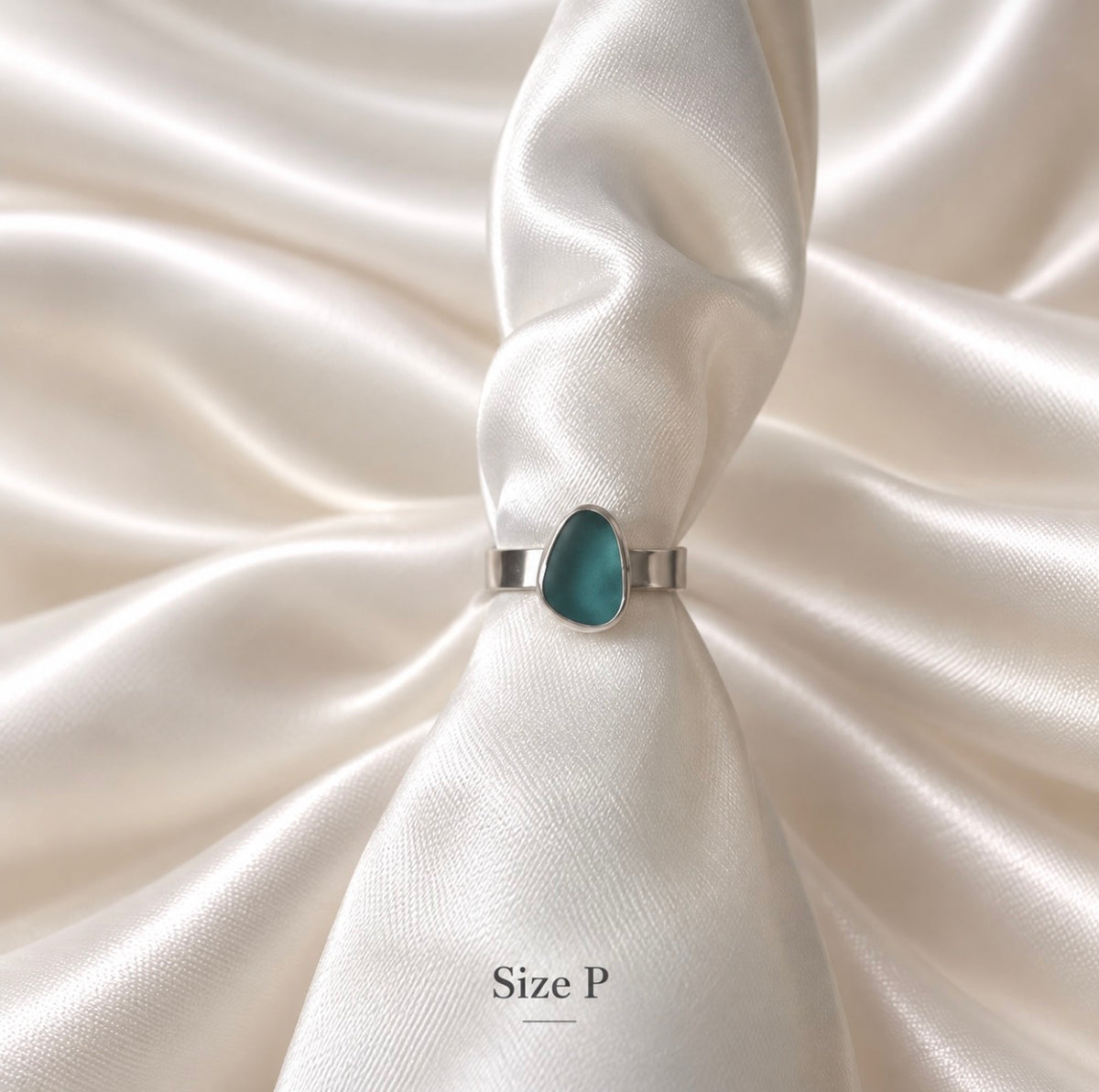 Seaglass Ring - Size P