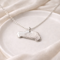 Personalised fingerprint car necklace