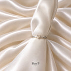 Small Heart Silver Ring - Size M or P