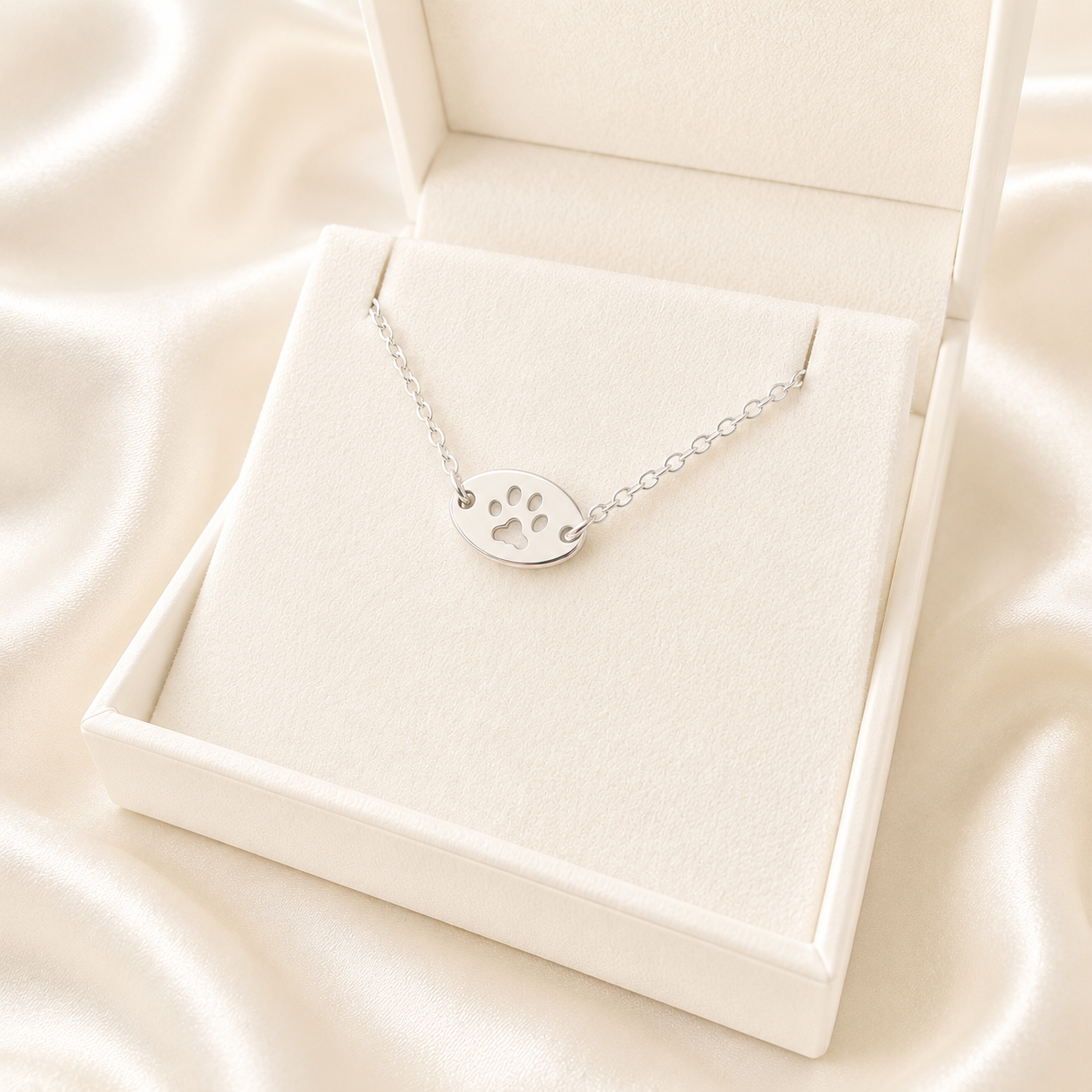 Personalised Small Oval Pawprint Bracelet