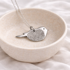 fingerprint on a bird - pendant