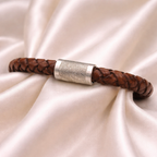 fingerprint leather bracelet