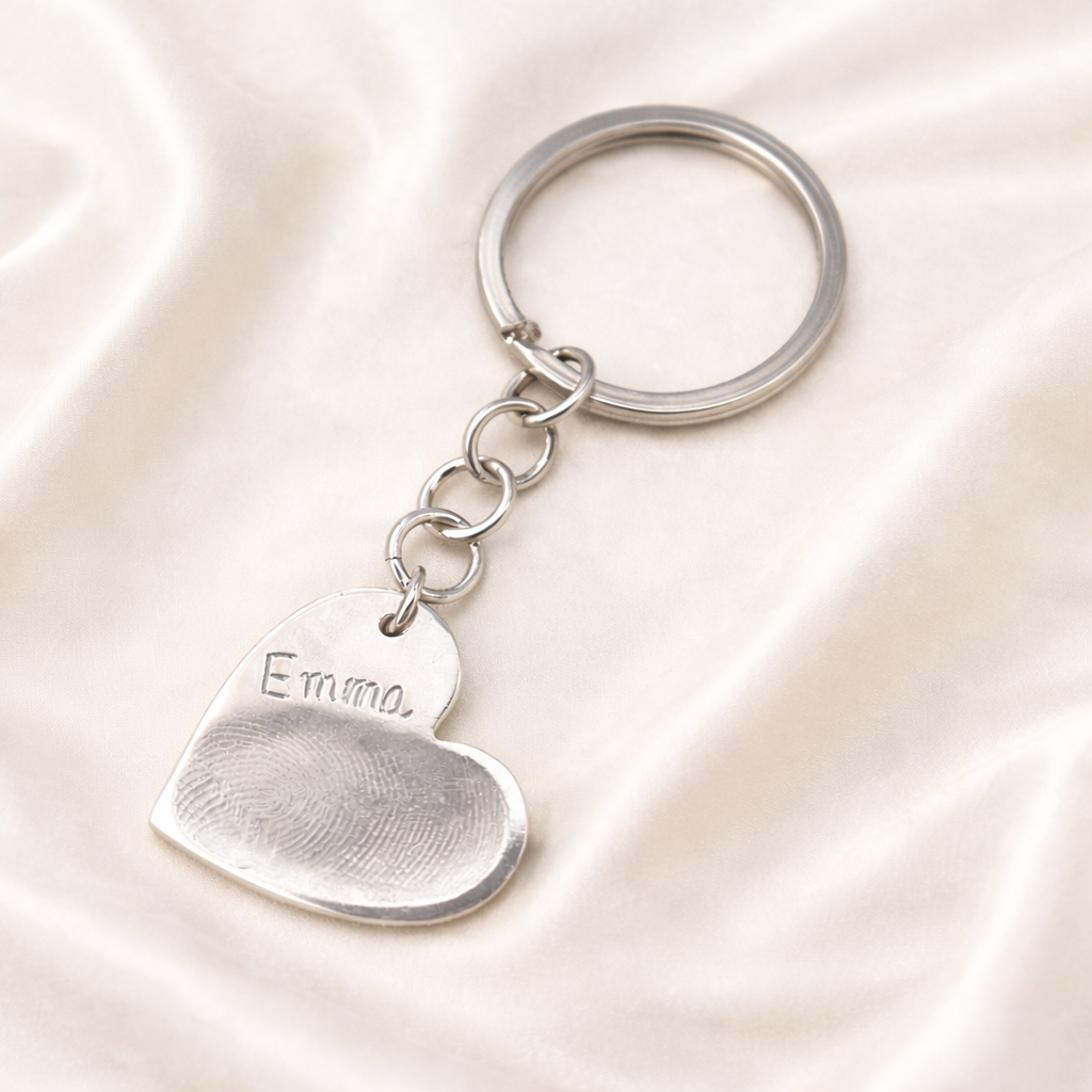 Personalised Personalisedsilverfingerprintkeychains