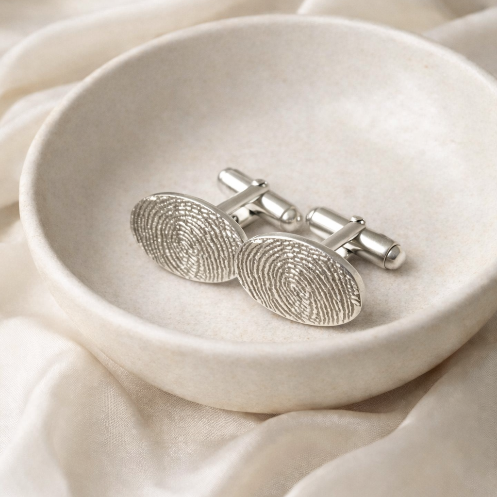 Fingerprint cufflinks