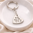 Personalised Pawprint Circle Keyring 1